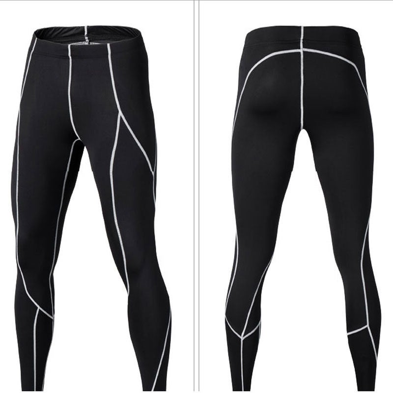 Children'S Tights Men'S Sports Fitness Pants Stretch Pants Basketball Foot Training Ball Leggings Quick-Drying Breathable Summer - Image 1